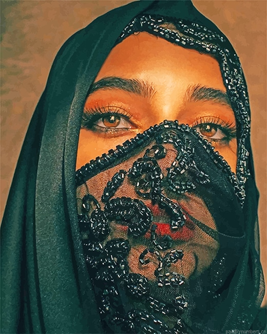 Arabian Woman Painting By Numberss.png