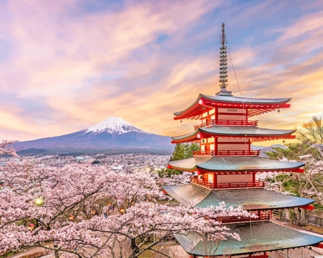 Arakurayama Sengen Park Painting By Numberss.png