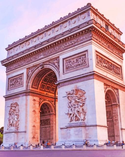 Arc De Triomphe Landmark Painting By Numberss.png