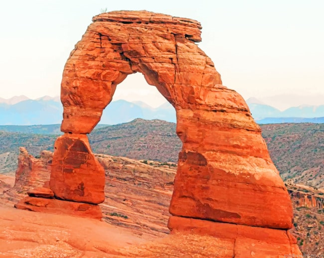 Arch Rock In Sandy Mountains Painting By Numberss.png