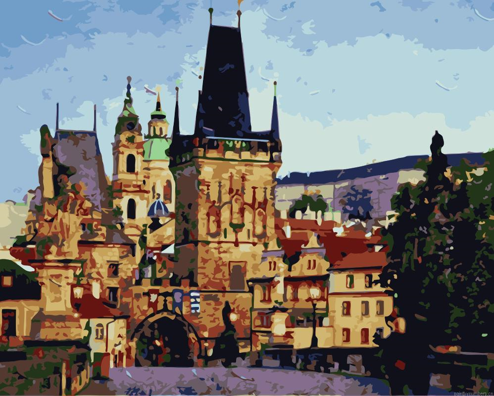 Arch Bridge In Prague Painting By Numberss.png