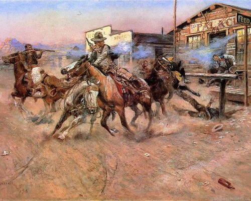 Argument With The Cowboy Painting By Numbers.png