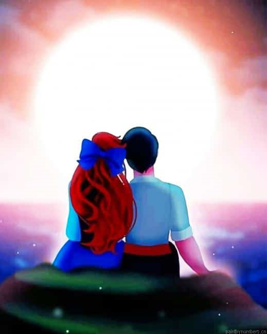 Ariel And Her Prince Animations Painting By Numberss.png