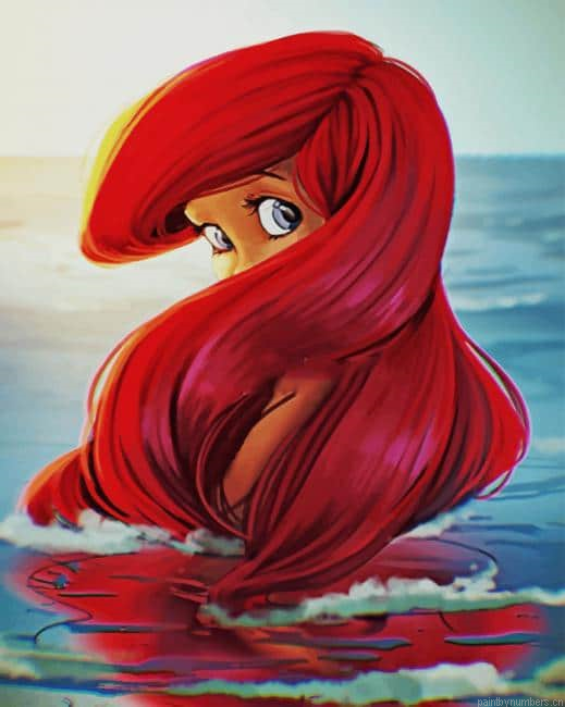 Ariel Princess Animations Painting By Numbers.png