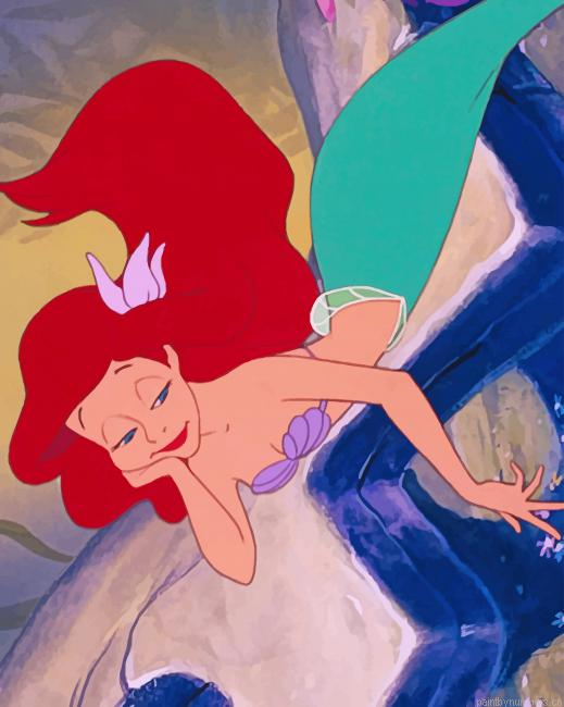 Ariel The Little Mermaid Animations Painting By Numberss.png