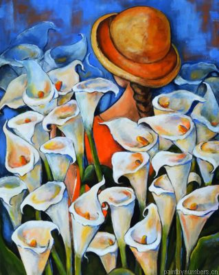 Artistic Arum Lilies Painting By Numberss.png