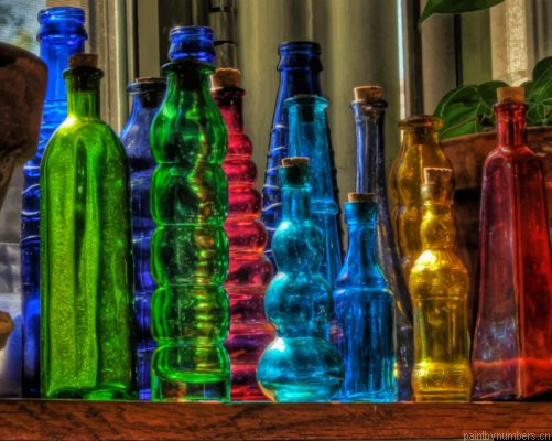 Artistic Colored Bottles Painting By Numbers.png