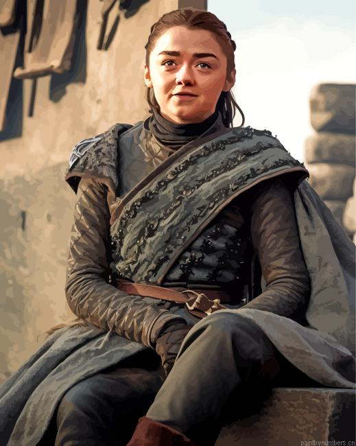 Arya Stark Game Of Thrones Painting By Numberss.png