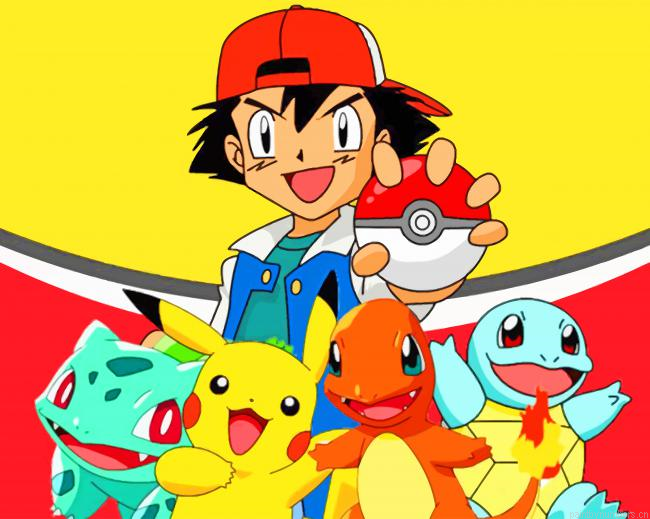 Ash Ketchum Pokemon Animations Painting By Numberss.png