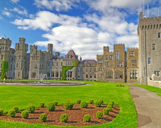 Ashford Castle In Ireland Buildings Painting By Numberss.png