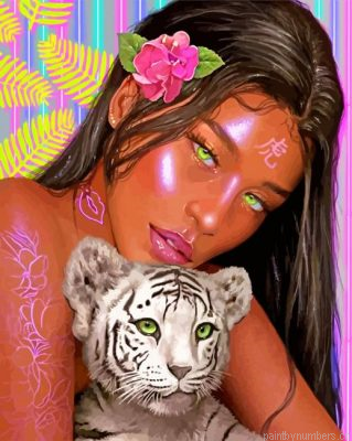Asian Black Woman Painting By Numbers.png
