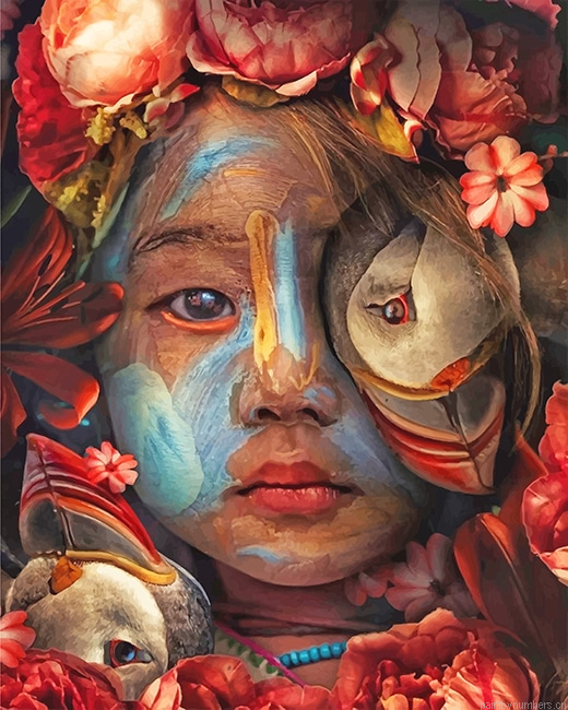 Asian Boy Art Painting By Numbers.png
