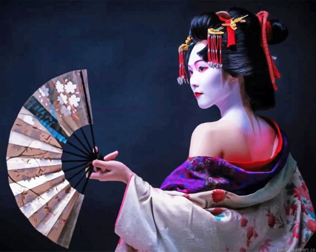 Asian Geisha Painting By Numberss.png