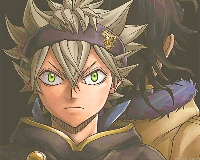 Asta Black Clover Anime Painting By Numberss.png