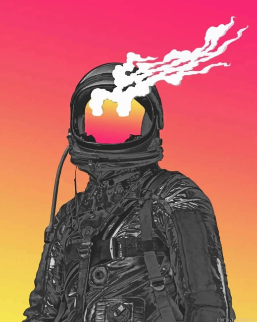 Astronaut Cyberpunk Art Painting By Numberss.png
