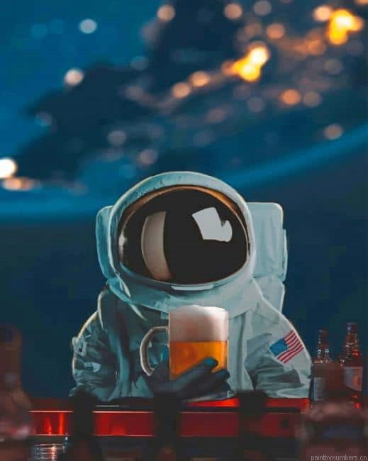 Astronaut In Space Painting By Numbers.png