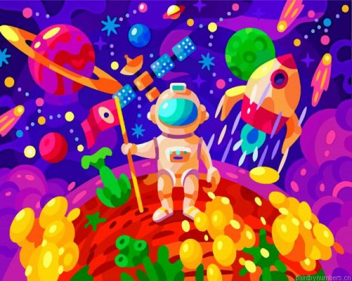 Astronaut Man Painting By Numbers.png