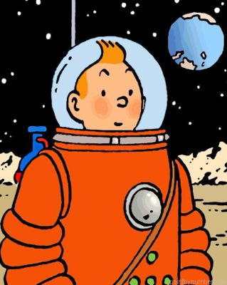 Astronaut Tintin Painting By Numbers.png