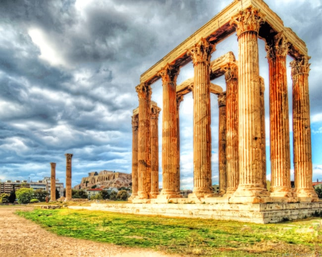 Athens In Greece Landmarks Painting By Numberss.png