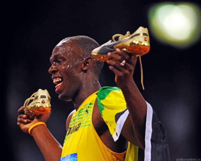 Athlete Usain Bolt Painting By Numberss.png