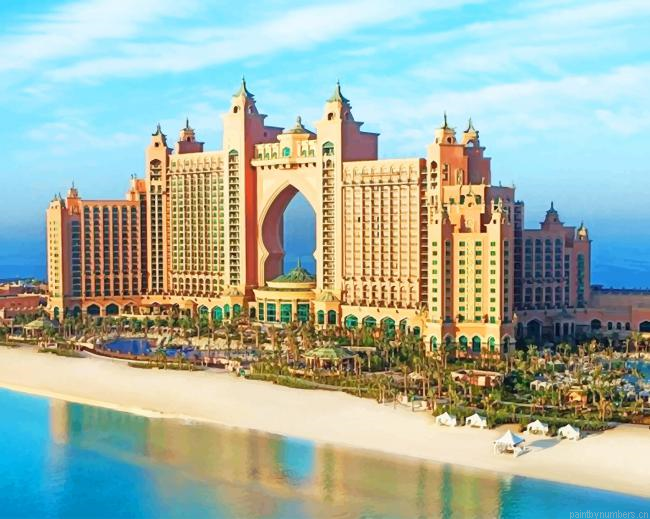 Atlantis The Palm Buildings Painting By Numberss.png