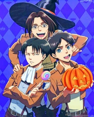 Attack On Titan Halloween Painting By Numberss.png