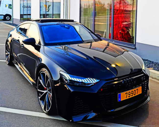 Audi Sportback Cars Painting By Numberss.png