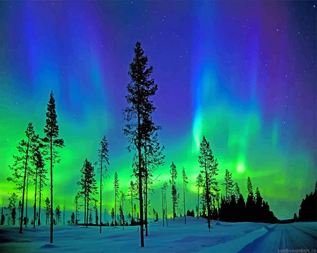 Aurora Landscape Painting By Numberss.png