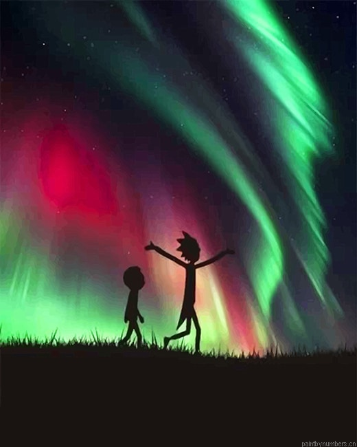 Aurora Rick And Morty Painting By Numbers.png