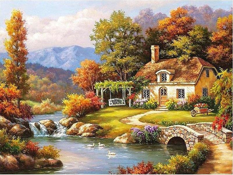 Autumn Farm Landscapes Painting By Numbers.png
