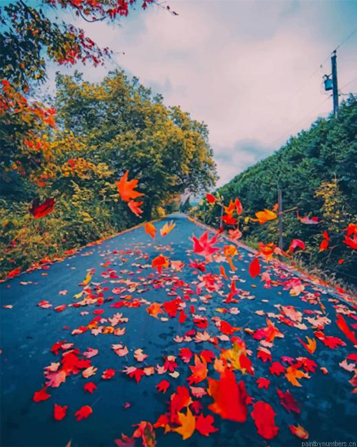 Autumn Leaves Nature Painting By Numberss.png