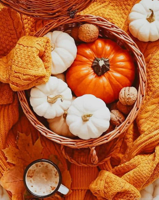 Autumn Pumpkins Food Painting By Numberss.png