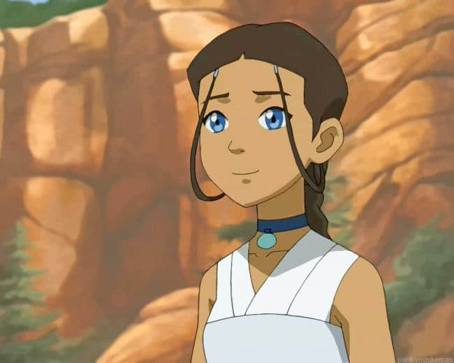 Avatar The Last Air Bender Katara Animations Painting By Numberss.png