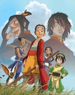 Avatar The Last Airbender Squad Anime Painting By Numberss.png