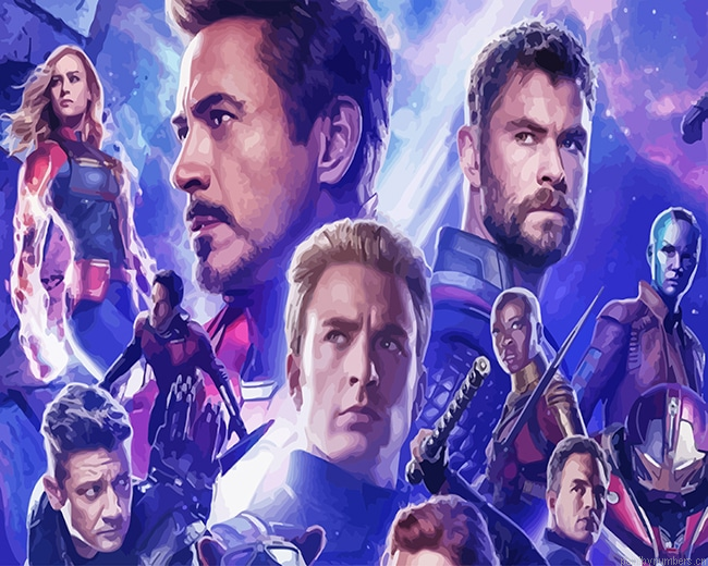 Avengers Endgame Movies Painting By Numbers.png
