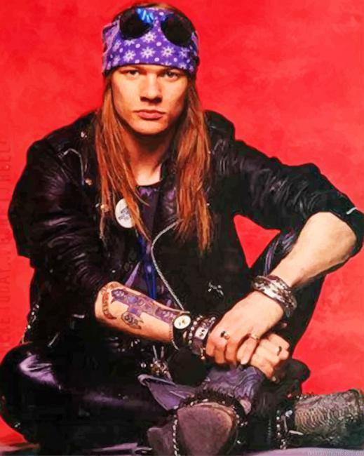 Axl Rose Rock Singer Painting By Numberss.png