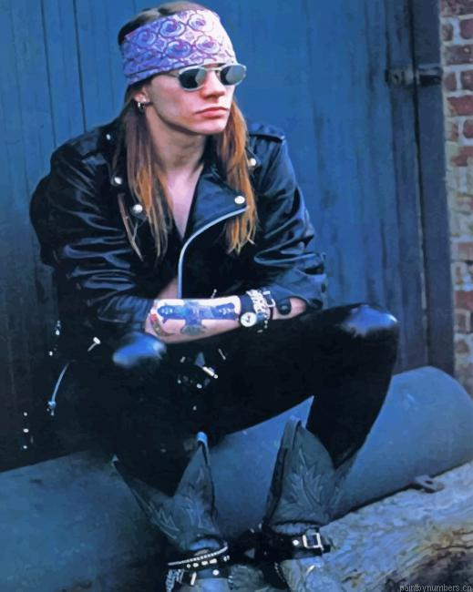 Axl Rose Singer Painting By Numberss.png