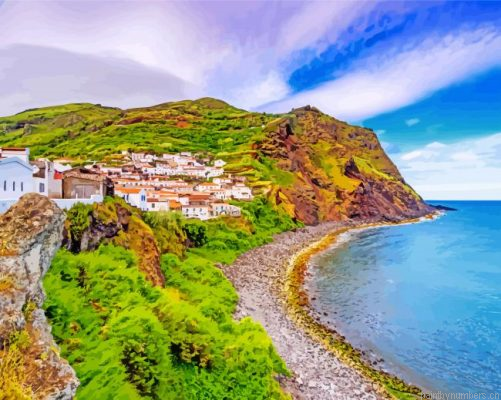 Azores Portugal Beach Painting By Numbers.png