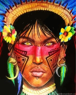 Aztec Man Painting By Numbers.png