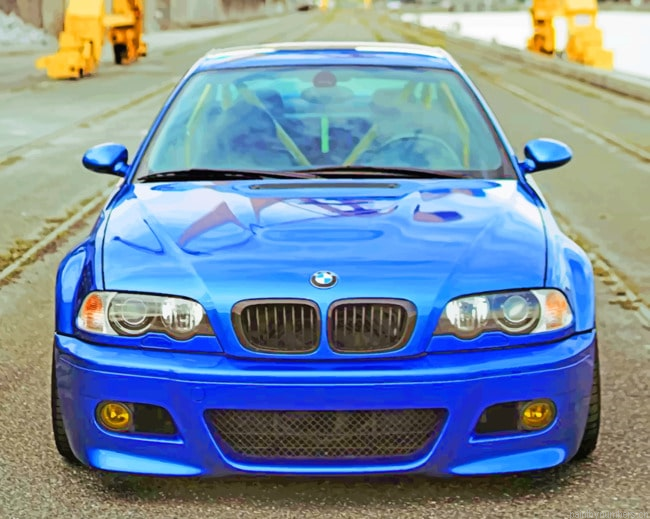 Bmw Blue Car Painting By Numberss.png