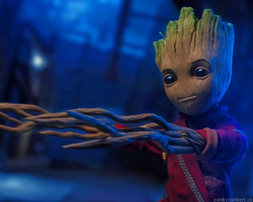 Baby Groot Movies Painting By Numberss.png