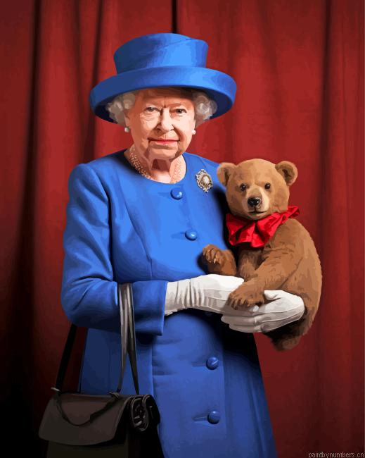 Baby Paddington And Queen Elizabeth Painting By Numberss.png