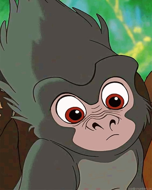 Baby Terk Tarzan Painting By Numberss.png