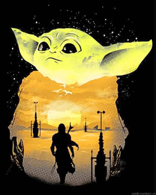 Baby Yoda Illustration Painting By Numberss.png