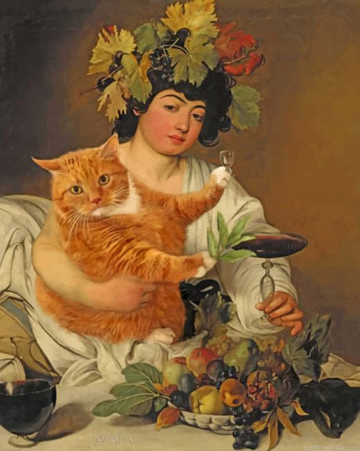 Bacchus Caravaggio Painting By Numberss.png