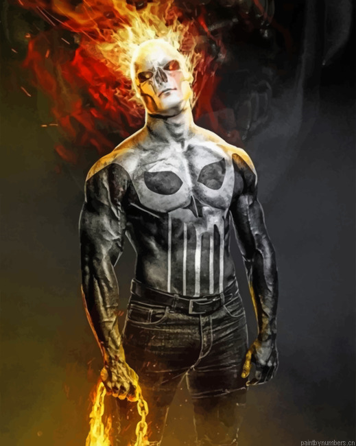Bad Fire Skull Painting By Numberss.png