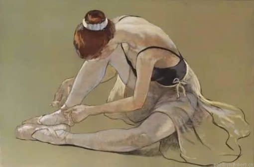 Ballerina Resting Painting By Numberss.png