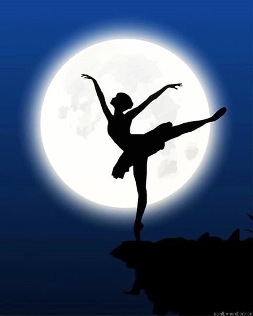 Ballerina Silhouette Painting By Numbers.png