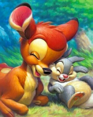 Bambi And Thumper Painting By Numbers.png