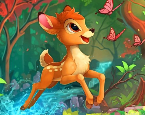 Bambi Deer Painting By Numbers.png